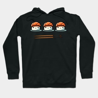 Cute Nigiri Sushi & Chopsticks Hoodie